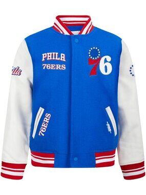 Retro NBA Varsity Jacket for Big Kids - Stylish, Warm, Classic Design